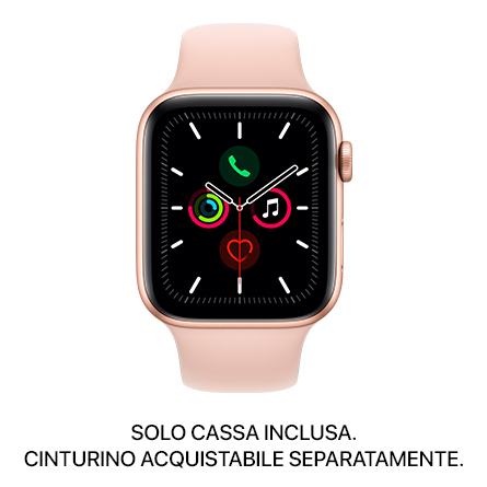 Apple Watch Series 5 GPS 44mm alluminio oro - SOLO CASSA INCLUSA - Usato Grado A