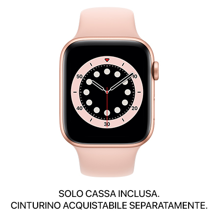 Apple Watch Series 6 GPS + Cellular 44mm alluminio oro - SOLO CASSA INCLUSA - Usato Grado A