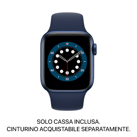 Apple Watch Series 6 GPS 40mm alluminio azzurro - SOLO CASSA INCLUSA - Usato Grado B