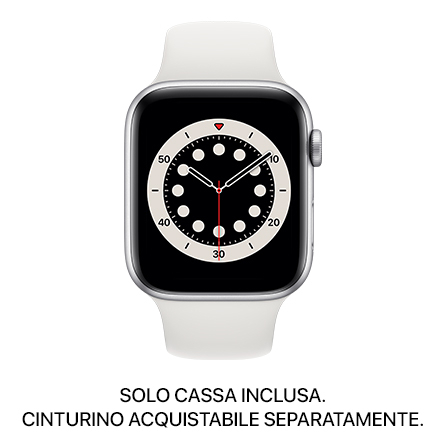 Apple Watch Series 6 GPS 44mm alluminio argento - SOLO CASSA INCLUSA - Usato Grado B