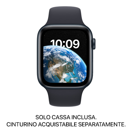 Apple Watch SE 2a gen. GPS 44mm alluminio mezzanotte - SOLO CASSA INCLUSA - Usato Grado B