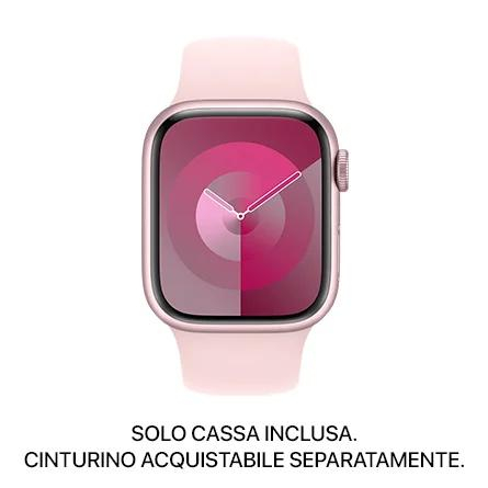 Apple Watch Series 9 GPS 41mm alluminio rosa - SOLO CASSA INCLUSA - Usato Grado B
