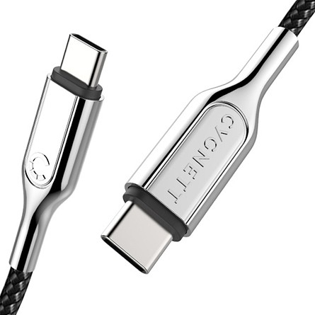 Cavo Cygnett in kevlar da USB-C a USB-C (10cm, 1m, 2m) nero