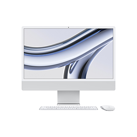 iMac Retina 4,5K 24" Chip Apple M3 / CPU 8‑core / GPU 8‑core / 8GB / 256GB SSD - Argento