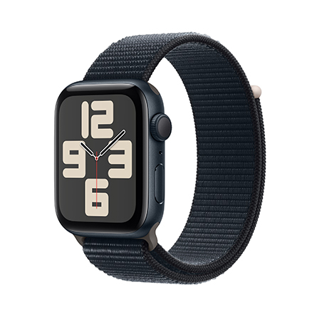 Apple Watch SE GPS 44mm alluminio mezzanotte con cinturino Sport Loop mezzanotte