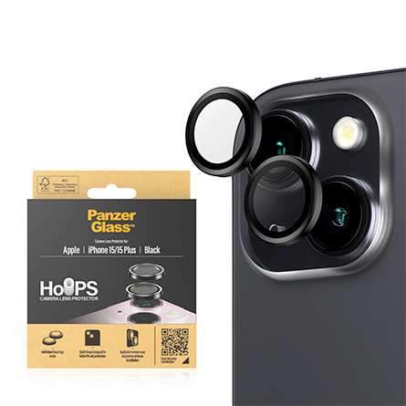 Protezione per obiettivi PanzerGlass Hoops per iPhone 15 e 15 Plus