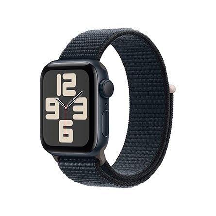 Apple Watch SE alluminio mezzanotte con cinturino Sport Loop mezzanotte