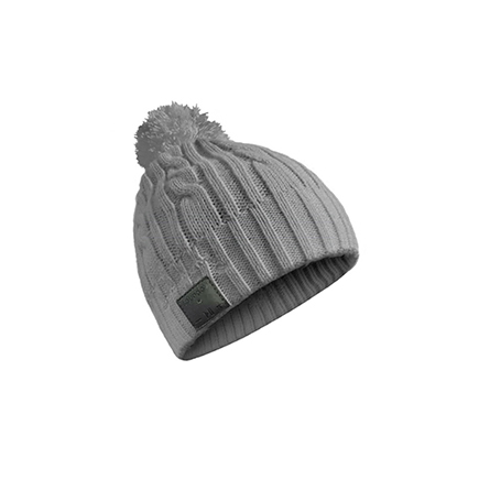 Berretto Bluetooth Sounday Beanie con pon pon Grigio