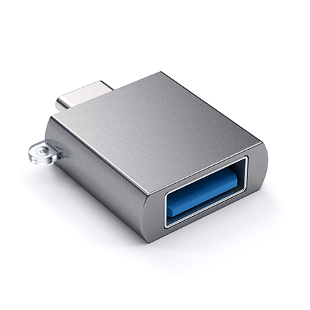 Adattatore Satechi da USB-C a USB-A 3.0 grigio siderale