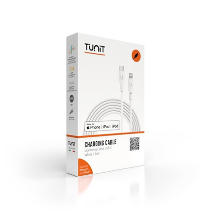 Tunit − Cavo ultraresistente da USB-C a Lightning certificato Apple 2 metri