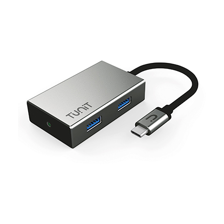 Tunit − Adattatore Hub Multiporta da USB-C a 4 porte USB 3.0