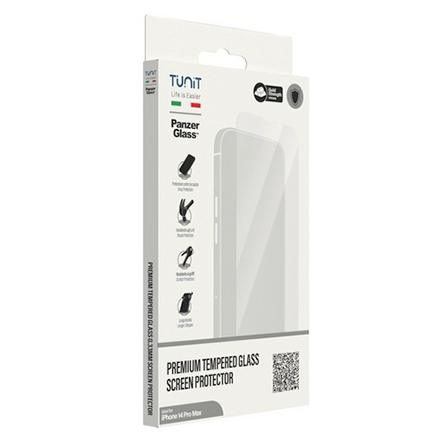 Protezione schermo in vetro temperato Tunit SAFE. by PanzerGlass per iPhone 14 Pro Max