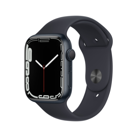 Apple Watch Series 7 GPS 45mm alluminio mezzanotte con cinturino Sport mezzanotte - Usato - Grado B