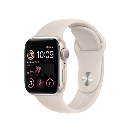 Apple Watch SE 2a gen. GPS 40mm alluminio galassia con cinturino Sport galassia - Usato - Grado A