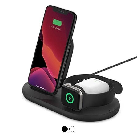 Caricabatteria wireless 3 in 1 Boost Charge di Belkin per iPhone, Apple Watch e AirPods