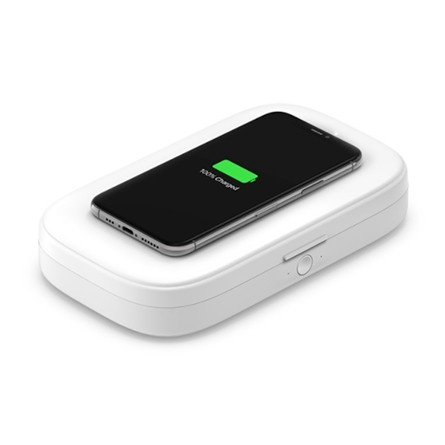 Sterilizzatore a raggi UV Belkin + caricabatteria Wireless 10W senza alimentatore