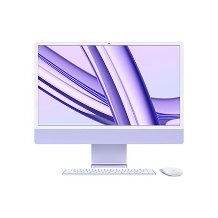 iMac Retina 4,5K 24" Chip Apple M3 / CPU 8‑core / GPU 10‑core / 8GB / 256GB SSD - Viola
