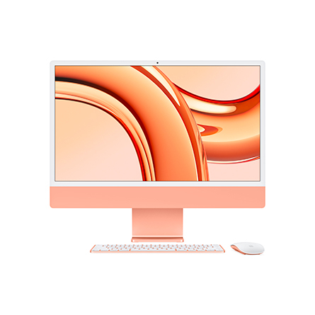 iMac Retina 4,5K 24" Chip Apple M3 / CPU 8‑core / GPU 10‑core / 8GB / 256GB SSD - Arancione