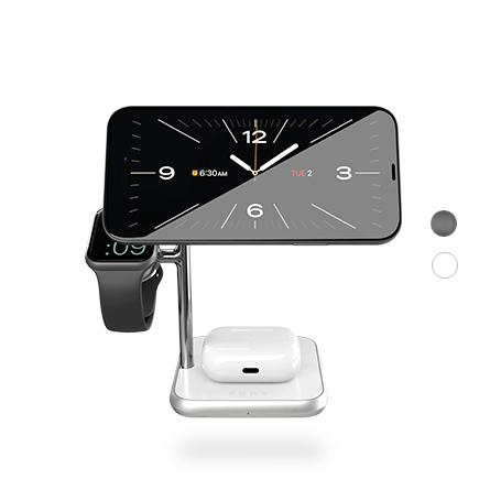 Stazione di ricarica Zens 4 in 1 per AirPods, Apple Watch e iPhone con MagSafe