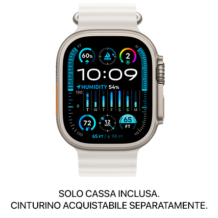 Apple Watch Ultra 2 GPS + Cellular 49mm Titanio Naturale - SOLO CASSA INCLUSA - Usato Grado A