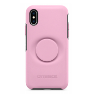 Custodia Otter + Pop Simmetry con supporto per dita di Otterbox per iPhone X/XS rosa