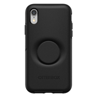 Custodia Otter + Pop Simmetry con supporto per dita di Otterbox per iPhone XR nero