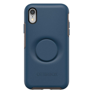 Custodia Otter + Pop Simmetry con supporto per dita di OtterBox per iPhone XR blu