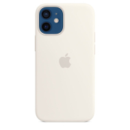 Custodia Apple in silicone per iPhone 12 mini con MagSafe bianco