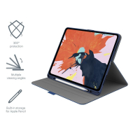 Custodia TekView di Cygnett per iPad Air 10,9'' e iPad Pro 11'' con porta Apple Pencil blu