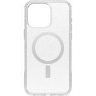OtterBox Symmetry Clear compatibile MagSafe per iPhone 15 Pro Max - Trasparente con glitter