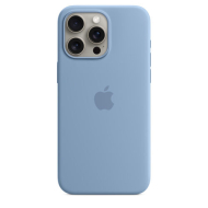 Custodia MagSafe in silicone per iPhone 15 Pro Max - Blu inverno