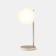 Lexon Bubble Lamp Oro - Lampada da scrivania con caricatore wireless integrato