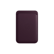 Portafoglio MagSafe in pelle per iPhone ciliegia scuro