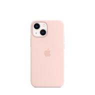 Custodia MagSafe in silicone per iPhone 13 mini rosa creta