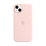 Custodia MagSafe in silicone per iPhone 14 Plus rosa creta