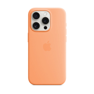 Custodia Apple MagSafe in silicone per iPhone 15 Pro - Aranciata