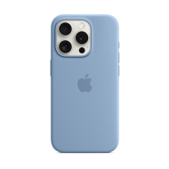 Custodia Apple MagSafe in silicone per iPhone 15 Pro - Blu inverno