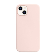 Tunit − Cover in silicone per iPhone 14 Plus compatibile MagSafe rosa sabbia