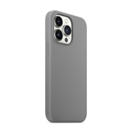 Tunit − Cover in silicone per iPhone 14 Pro Max compatibile MagSafe grigio