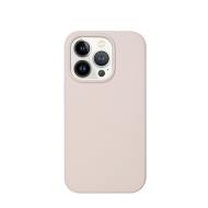 Tunit − Cover in silicone per iPhone 14 Pro compatibile MagSafe rosa sabbia