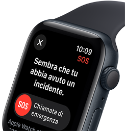 apple watch se 2023 rilevamento incidenti e sos emergenze