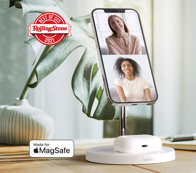 Supporto di ricarica wireless 2 in 1 con MagSafe